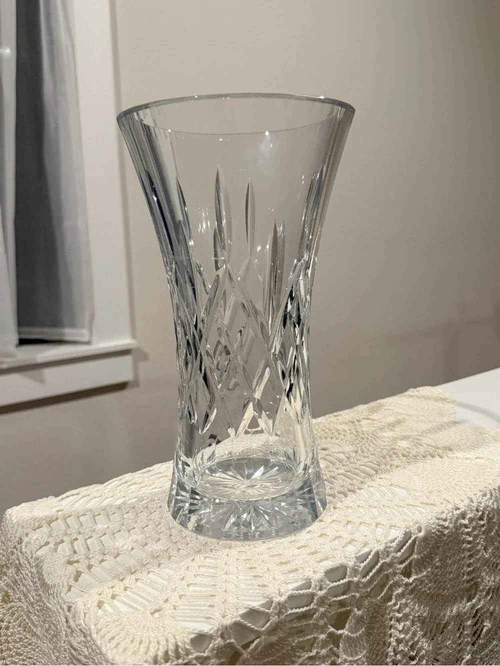 Rogaska Clear Cut Crystal Vase